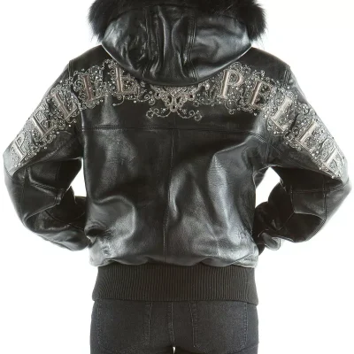 Pelle Pelle Black Crest Fur Hood; pelle jacket