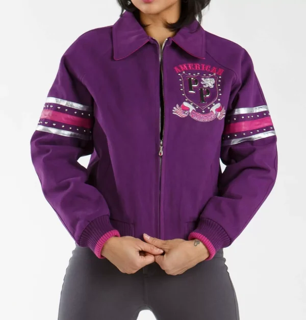 Pelle Pelle Purple Wool Jacket