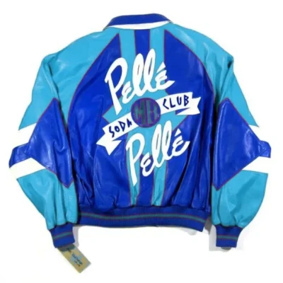 Pelle Pelle Turquoise Blue Leather Jacket