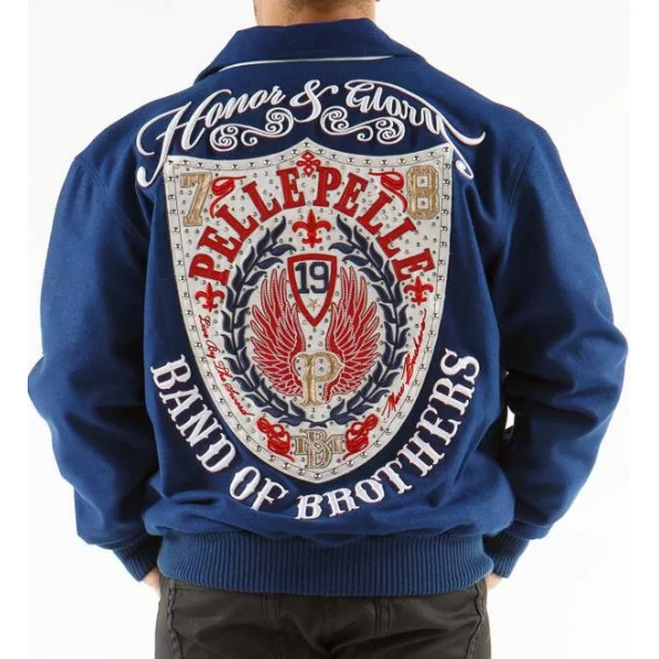 Brothers Blue Jacket ,Pelle Pelle Band of Brothers Blue Jacket , PELLE PELLE MEN JACKET