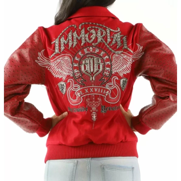 Revolution Jacket , Red Pelle Pelle Immortal Revolution Jacket , women jacket