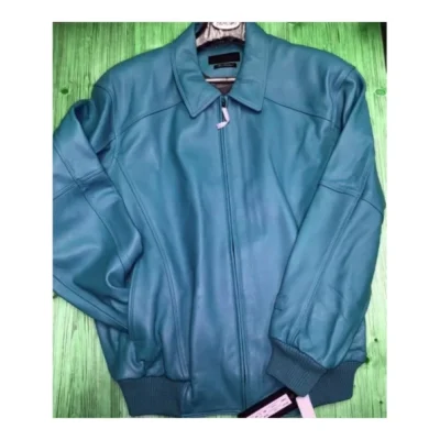 Plain Blue Leather Jacket ,Pelle Pelle Plain Blue Leather Jacket , Blue Leather Jacket