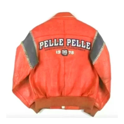Pelle Pelle Orange, Orange 1978 Leather Jacket, pelle pelle orange Leather Jacket, Pelle Pelle Orange 1978 Leather Jacket