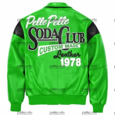 Pelle Pelle Green Soda Club Leather Jacket