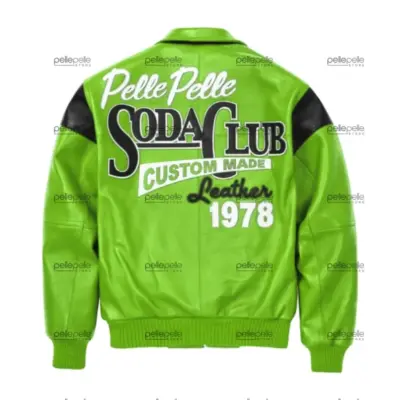 Pelle Pelle Light Green Soda Club Leather Jacket