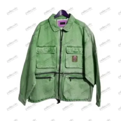 Pelle Pelle Vintage Light Green Denim Jacket