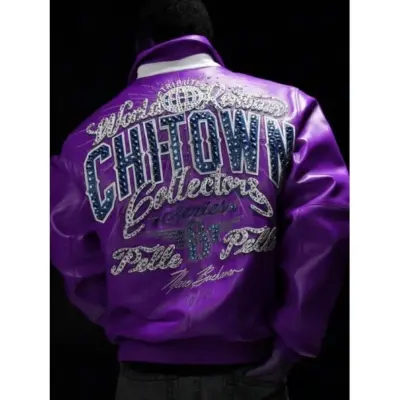 Pelle Pelle Chi-Town Purple Leather Jacket