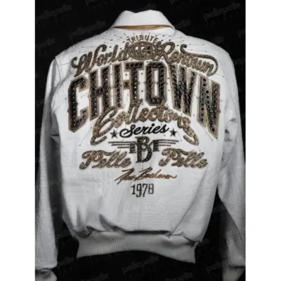 Pelle Pelle Chi-Town White Leather Jacket