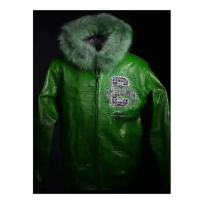 Chi-Town Green Leather Jacket