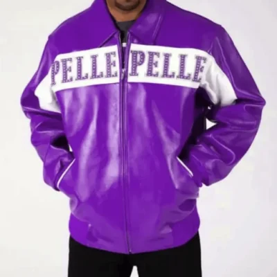 Pelle Pelle Purple Vintage Leather Jacket