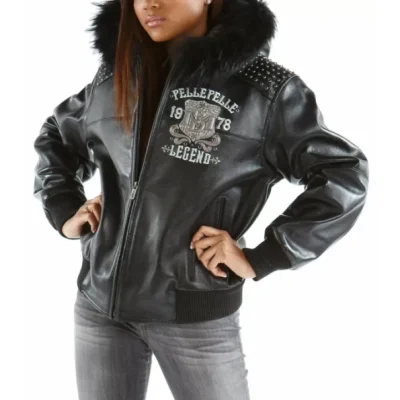 Pelle Pelle Women Black MB Leather Jacket