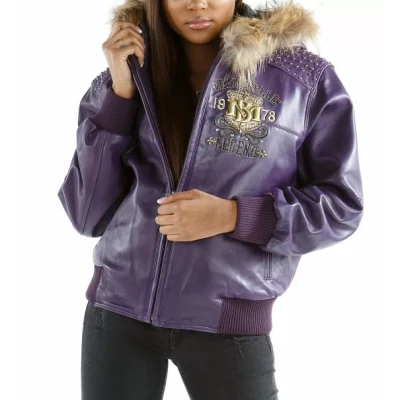 Pelle Pelle Women Purple MB Leather Jacket