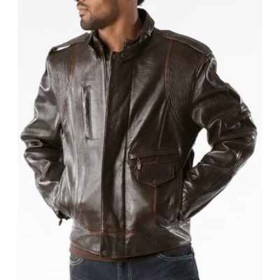 Pelle Pelle Men Biker Leather Jacket
